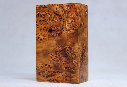 Stabilized Elm Burl Wood Mod Block